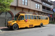 Glen Arden buses arrive at the Grand Bohemian Hotel