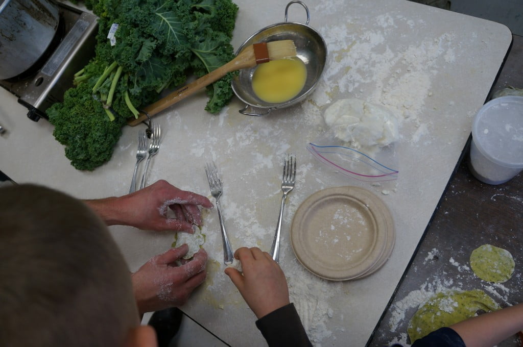 Glen Arden “super” kale ravioli with queso blanco